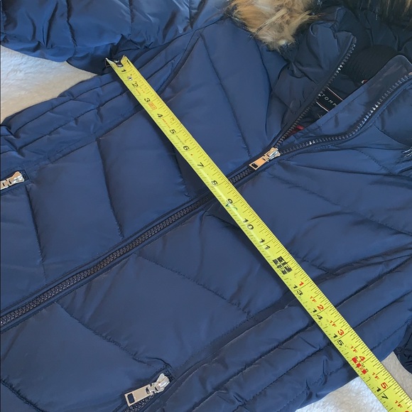 Tommy Hilfiger Navy Blue Coat PXS Petite EUC!! - Picture 12 of 17